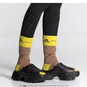 Adidas by Stella McCartney Black Platform Slides size 7